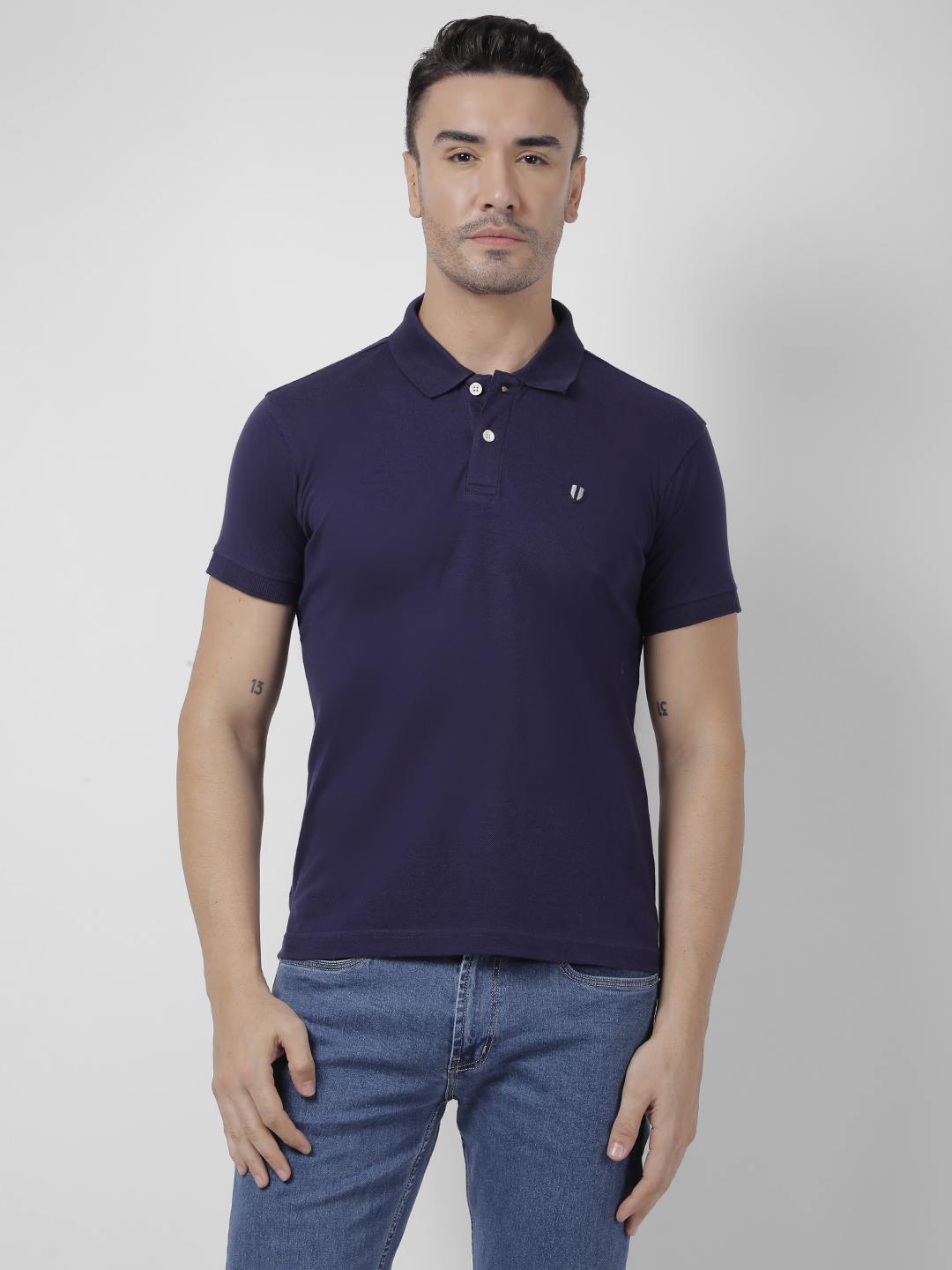 Numero Uno Men SOLID Blue T-Shirt